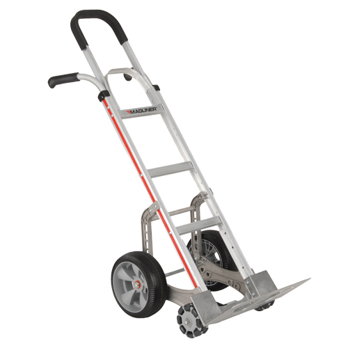 Self-Stabilizing Hand Truck, Combination Handle, Aluminum, 55'' Height, 500 lbs. Capacity R.M.G. Prévention