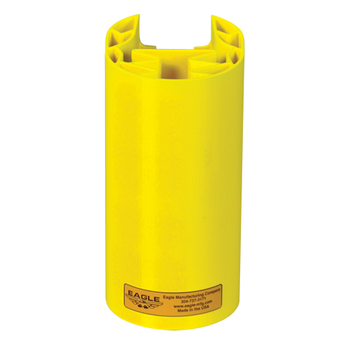 Polyethylene Rack Guard, 5" W x 6" L x 8" H, Yellow R.M.G. Prévention