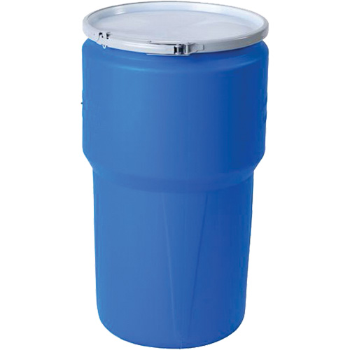 Nestable Polyethylene Drum, 14 US gal (11.7 imp. gal.), Open Top, Blue R.M.G. Prévention