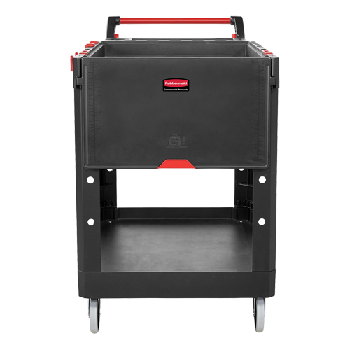 Chariot utilitaire robuste et polyvalent, 2 tiers, 25-1/5" x 36" x 51-1/2", Capacit&eacute; 500 lb R.M.G. Prévention