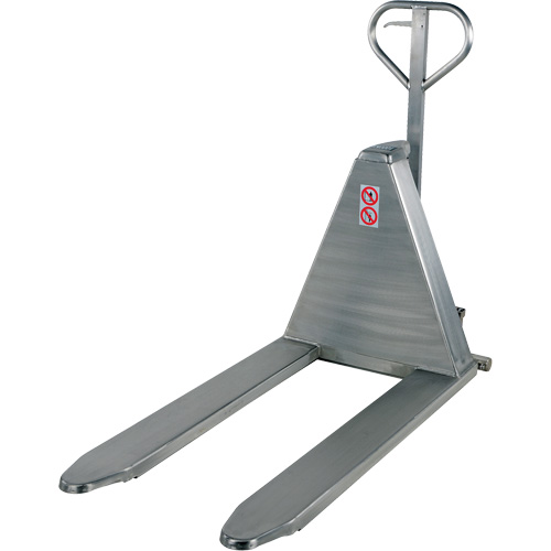 Table &eacute;l&eacute;vatrice de palettes, 45" lo x 26-3/4" la, Acier inoxydable, Capacit&eacute; de 2000 lb R.M.G. Prévention