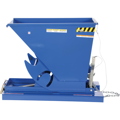 Self-Dumping Hopper, Steel, 1/3 cu.yd., Blue R.M.G. Prévention
