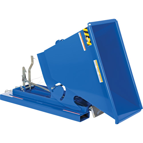 Self-Dumping Hopper, Steel, 1/3 cu.yd., Blue R.M.G. Prévention