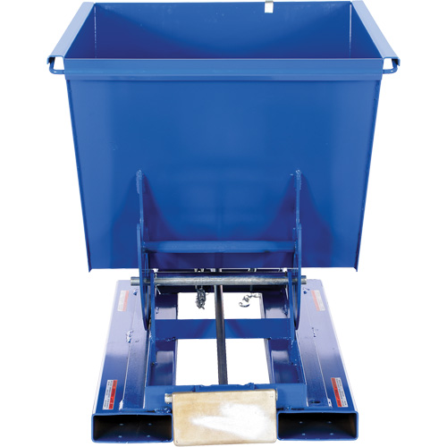 Self-Dumping Hopper, Steel, 1/2 cu.yd., Blue R.M.G. Prévention