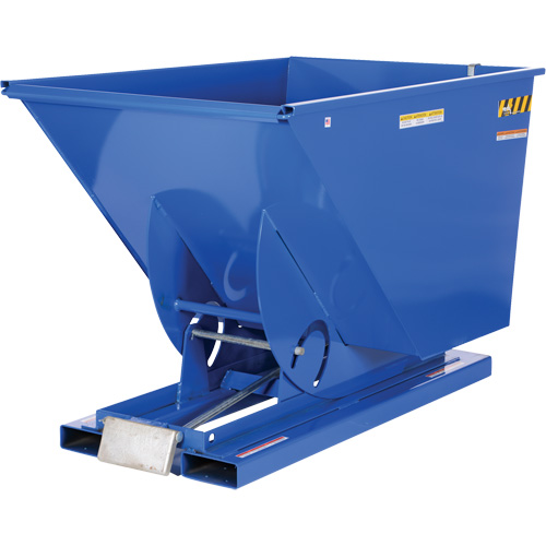 Self-Dumping Hopper, Steel, 1-1/2 cu.yd., Blue R.M.G. Prévention