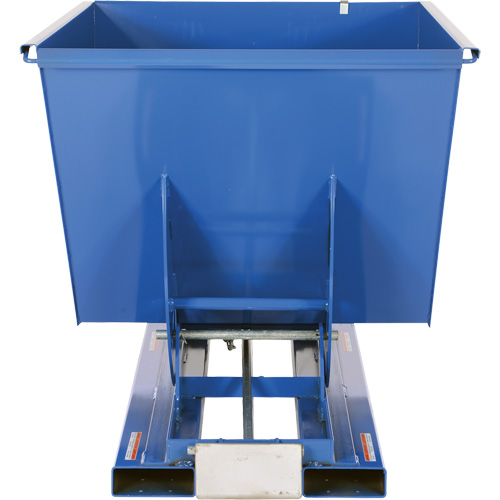 Self-Dumping Hopper, Steel, 1-1/2 cu.yd., Blue R.M.G. Prévention