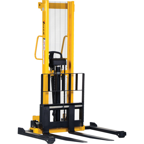 Gerbeur hydraulique manuel, Fonctionnement Pompe manuelle, Capacit&eacute; 2000 lb, Lev&eacute;e max 35" R.M.G. Prévention