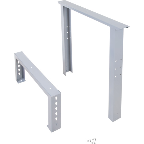 Industrial Duty Leg for Workbench, Steel, 30" D x 34" H, Single R.M.G. Prévention