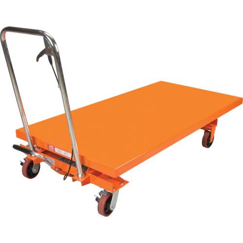 Hydraulic Scissor Lift Table, 63" L x 31-1/2" W, Steel, 1100 lbs. Capacity R.M.G. Prévention