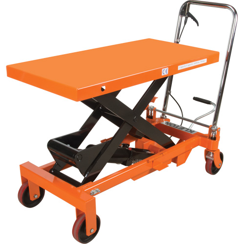 Hydraulic Scissor Lift Table, 39-1/2" L x 20" W, Steel, 1650 lbs. Capacity R.M.G. Prévention