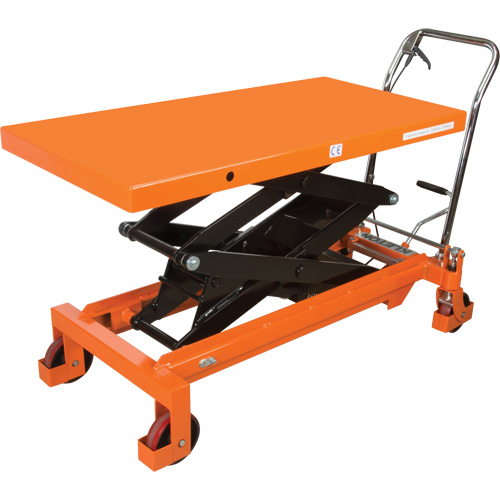 Hydraulic Scissor Lift Table, 48" L x 24" W, Steel, 1540 lbs. Capacity R.M.G. Prévention