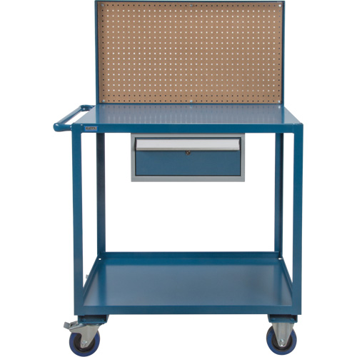 Chariot de service mobile, 2 Tiers, 24" la x 57" h x 40" p, Capacit&eacute; 1200 lb R.M.G. Prévention