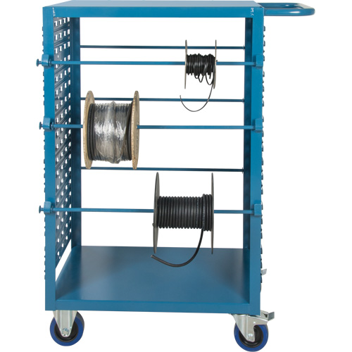 Chariot mobile pour mat&eacute;riaux bobin&eacute;s, Acier, 6 Montants, 21" la x 48" h x 38" p, Capacit&eacute; de 1200 lb R.M.G. Prévention