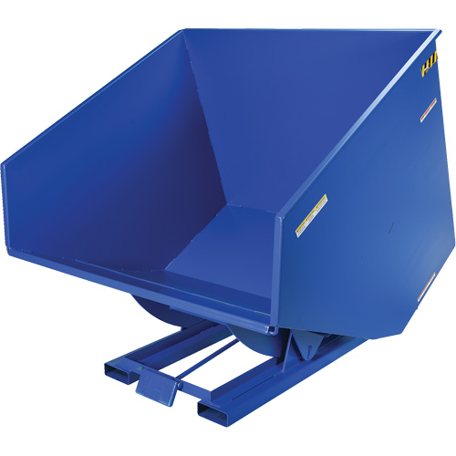 Self-Dumping Hopper, Steel, 4 cu.yd., Blue R.M.G. Prévention
