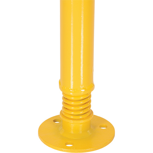 Borne de protection &agrave; ressort, Acier, 42" h x 2-1/8" la, Jaune R.M.G. Prévention