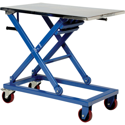 Manual Scissor Lift Table, 37" L x 23-1/2" W, Steel, 660 lbs. Capacity R.M.G. Prévention