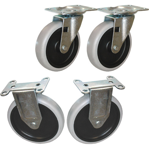 Flat Shelf Cart Caster Kit R.M.G. Prévention