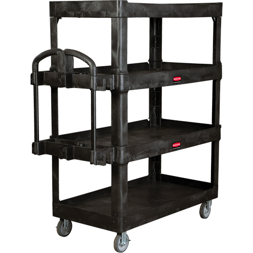 Heavy-Duty Ergo Utility Cart, 4 Tiers, 24-1/4" x 62-2/5" x 54-1/10", 700 lbs. Capacity R.M.G. Prévention