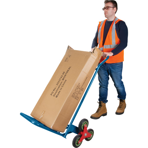 Stair Climbing Hand Truck, Steel Frame, 23-3/4" W x 45-5/8" H, 300 lbs. Capacity R.M.G. Prévention