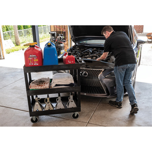 R&acirc;telier mobile, 3 tiers, 35-1/4" x 37-1/4" x 18", Capacit&eacute; 375 lb R.M.G. Prévention