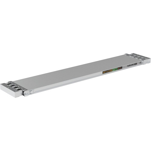Planche de travail t&eacute;lescopique, 108" la x 12" pr, Capacit&eacute; de 250 lb, D&eacute;mont&eacute; R.M.G. Prévention