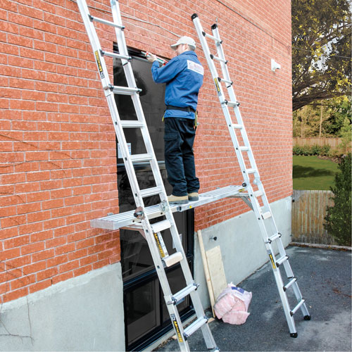 Planche de travail t&eacute;lescopique, 156" la x 12" pr, Capacit&eacute; de 250 lb, D&eacute;mont&eacute; R.M.G. Prévention