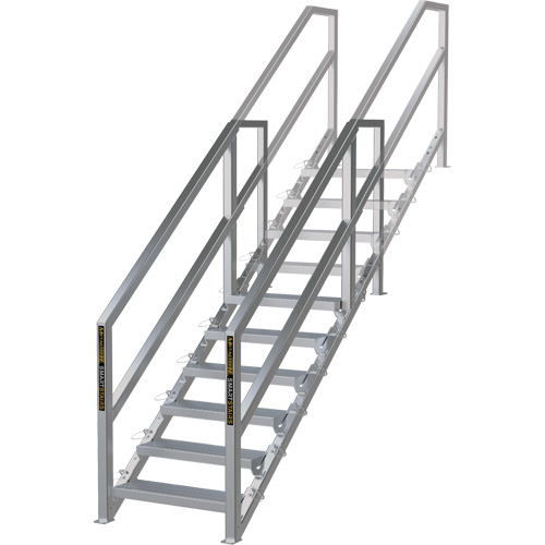 Syst&egrave;me d'escalier modulaire pour la construction de 6-10 marches SmartStairs, 75" ha R.M.G. Prévention