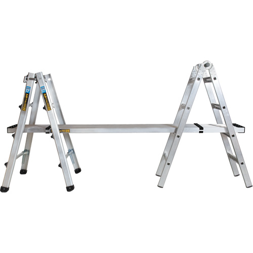 Telescoping Multi-Position Ladder, Aluminum, 300 lbs., CSA Grade 1A R.M.G. Prévention