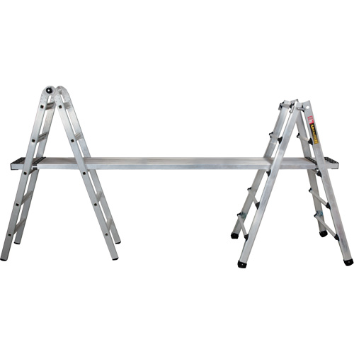 Telescoping Multi-Position Ladder, Aluminum, 300 lbs., CSA Grade 1A R.M.G. Prévention
