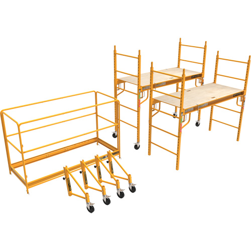 Trousse compl&egrave;te de tour d'&eacute;chafaudage pour cloison s&egrave;che de 12', 58-1/2" p x 183" h R.M.G. Prévention