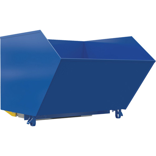 Medium-Duty H-Style Bump & Dump Hopper, Steel, 1-1/2 cu.yd., Blue R.M.G. Prévention