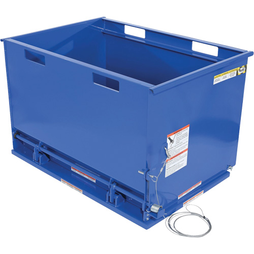 Drop Bottom Hopper, Steel, 1 cu.yd., Blue R.M.G. Prévention
