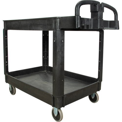 Utility Cart, 2 Tiers, 25-5/8" x 33-1/2" x 43-3/4", 550 lbs. Capacity R.M.G. Prévention
