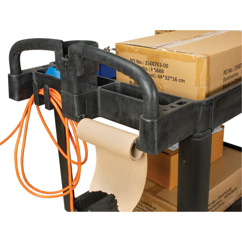Utility Cart, 2 Tiers, 25-5/8" x 33-1/2" x 43-3/4", 550 lbs. Capacity R.M.G. Prévention