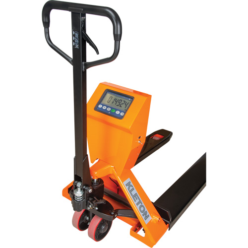 Transpalette &agrave; balance num&eacute;rique, 44,5" lo x 27,75" la, Capacit&eacute; de 4400 lb R.M.G. Prévention