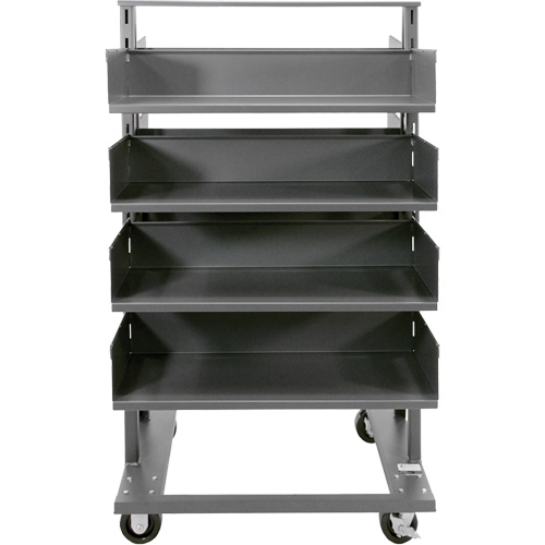 Double-Sided Heavy Duty A-Frame Cart with 8 Large Trays, 38" x 30" x 63", 2500 lbs. Capacity R.M.G. Prévention