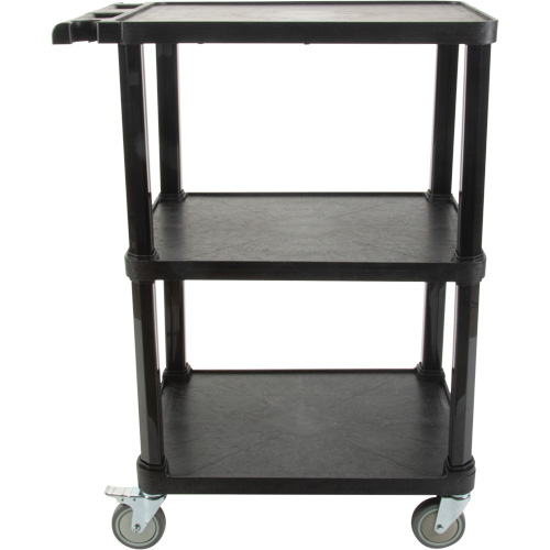 Chariot utilitaire avec tablette plate, 3 tiers, 18-1/8" x 37-3/8" x 27-3/4", Capacit&eacute; 330 lb R.M.G. Prévention