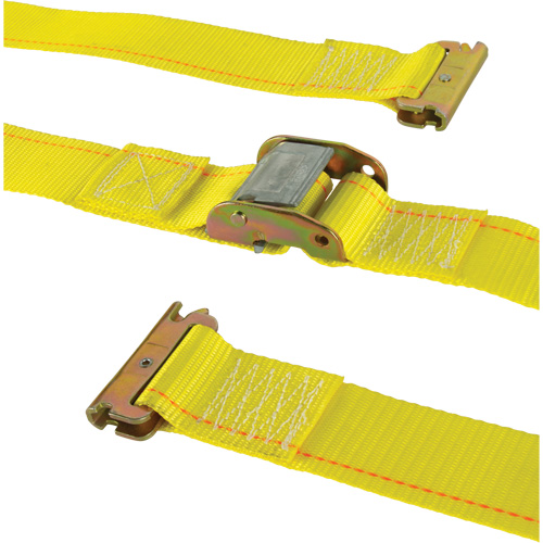 Tendeur d'arrimage utilitaire robuste, Boucle &agrave; came, 2" la x 12' lo, Charge d'utilisation 835 lb (379 kg) R.M.G. Prévention