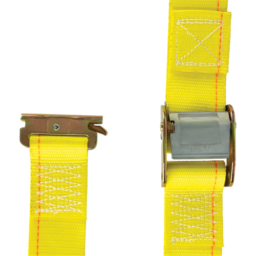 Tendeur d'arrimage utilitaire robuste, Boucle &agrave; came, 2" la x 12' lo, Charge d'utilisation 835 lb (379 kg) R.M.G. Prévention