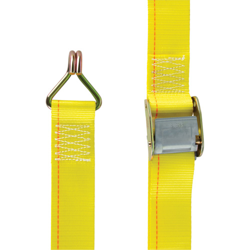 Tendeur d'arrimage &agrave; cliquet, Boucle &agrave; came, 2" la x 12' lo, Charge d'utilisation 500 lb (227 kg) R.M.G. Prévention