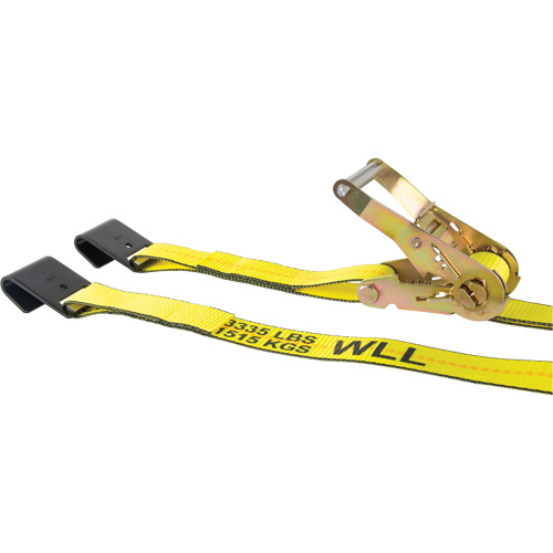 Tendeur d'arrimage pour treuil, Crochet plat, 30' , 2" , Charge d'utilisation max. 3335 lb (1512 kg) R.M.G. Prévention