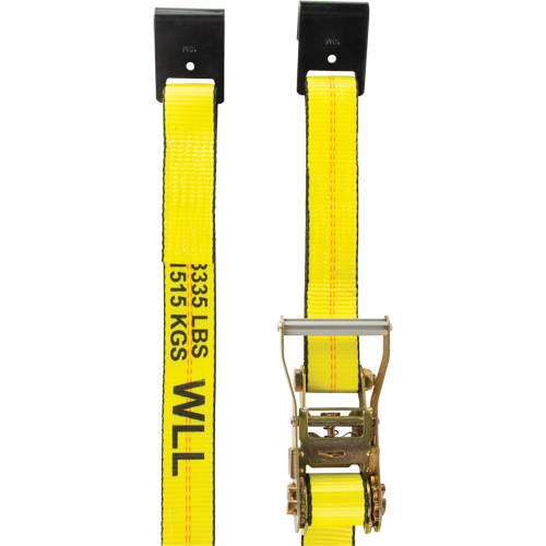 Tendeur d'arrimage pour treuil, Crochet plat, 30' , 2" , Charge d'utilisation max. 3335 lb (1512 kg) R.M.G. Prévention