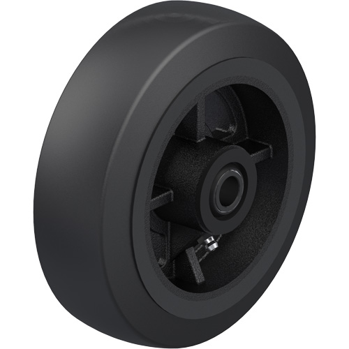 Black Rubber on Cast Iron Core Wheel R.M.G. Prévention