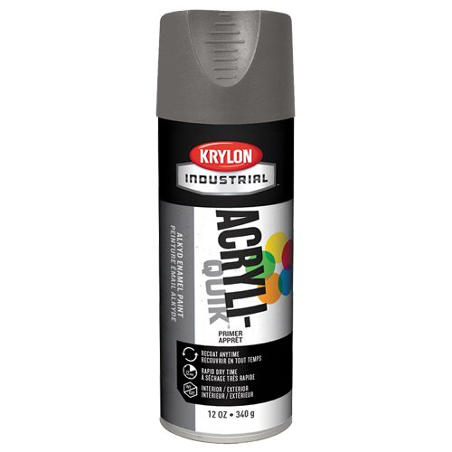 Industrial Acryli-Quik Lacquer, Grey, Very Flat, 12 oz., Aerosol Can R.M.G. Prévention