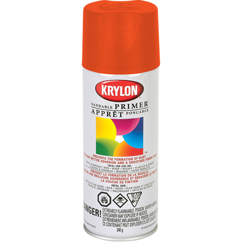 Peinture &agrave; pulv&eacute;riser fluorescente, Rouge/orange fluorescent, 11 oz, Canette a&eacute;rosol R.M.G. Prévention