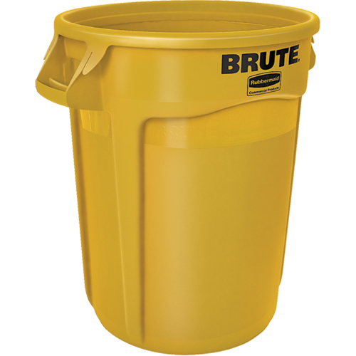 Round Brute&reg; Containers, Polyethylene, 32 US gal. R.M.G. Prévention
