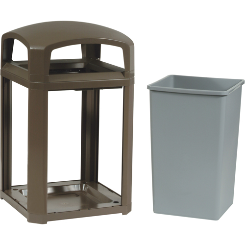 Landmark Series&reg; Classic Container Frame With Rigid Liner, Galvanized Steel, 35 US gal. R.M.G. Prévention