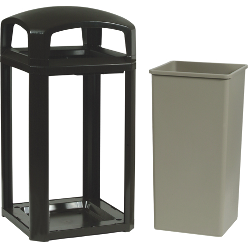 Cadre pour contenant Landmark Series Classique a/enveloppe rigide, Plastique, 50 gal. US R.M.G. Prévention
