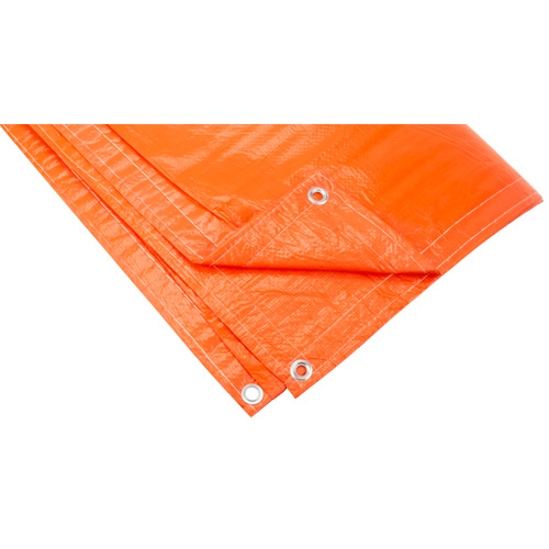 Insulated Tarps, Polyethylene, Orange, 20' x 12' x 8 mils R.M.G. Prévention