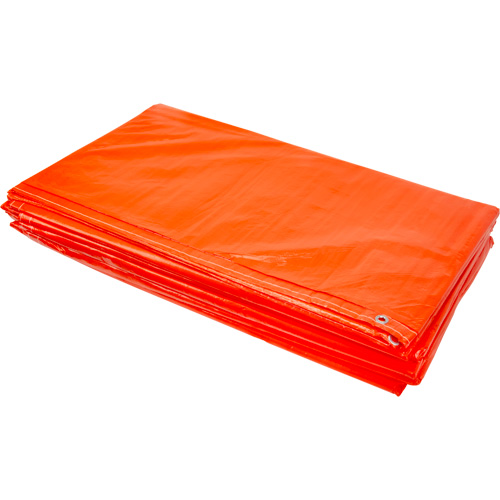 Insulated Tarps, Polyethylene, Orange, 20' x 12' x 8 mils R.M.G. Prévention